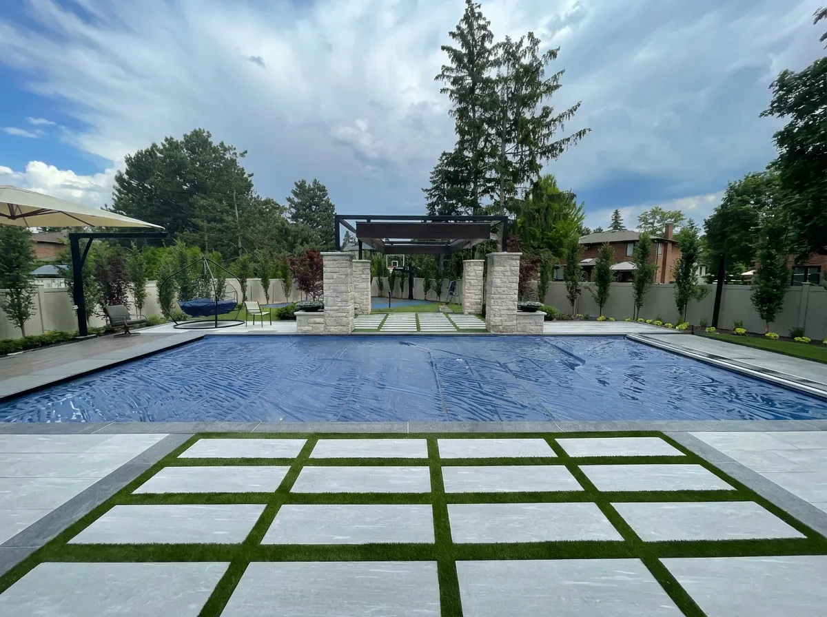 Poolside structure by MC MetalWorks