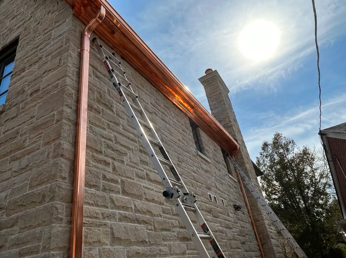 Copper Gutters by MC MetalWorks