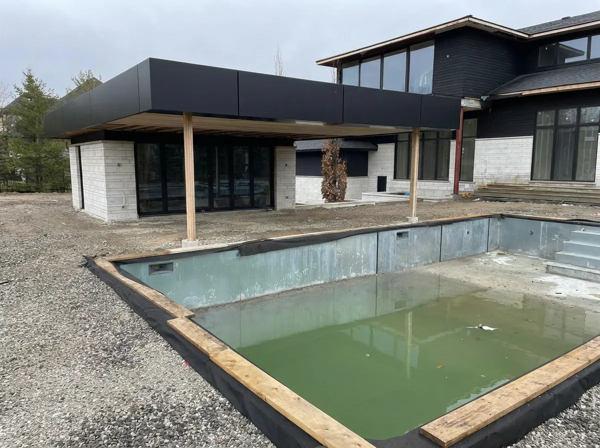 Poolside structure by MC MetalWorks